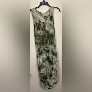 GREEN TIE DYE DRESS